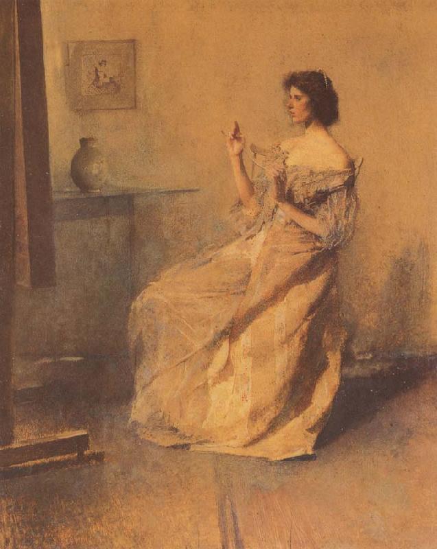 Thomas Wilmer Dewing The Necklace oil painting image